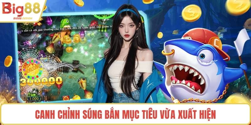 Canh chỉnh súng bắn mục tiêu vừa xuất hiện