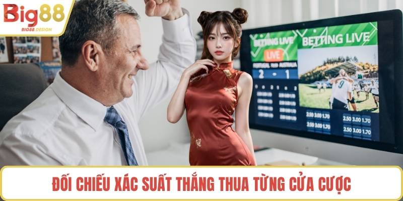 Đối chiếu xác suất thắng thua từng cửa cược