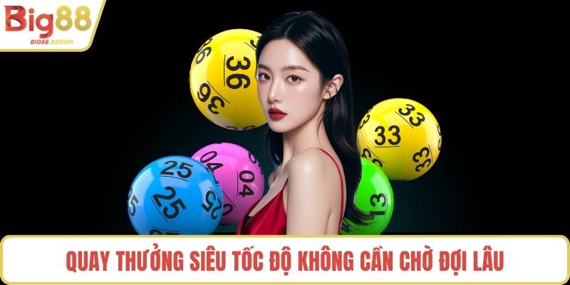 Quay thưởng siêu tốc độ không cần chờ đợi lâu
